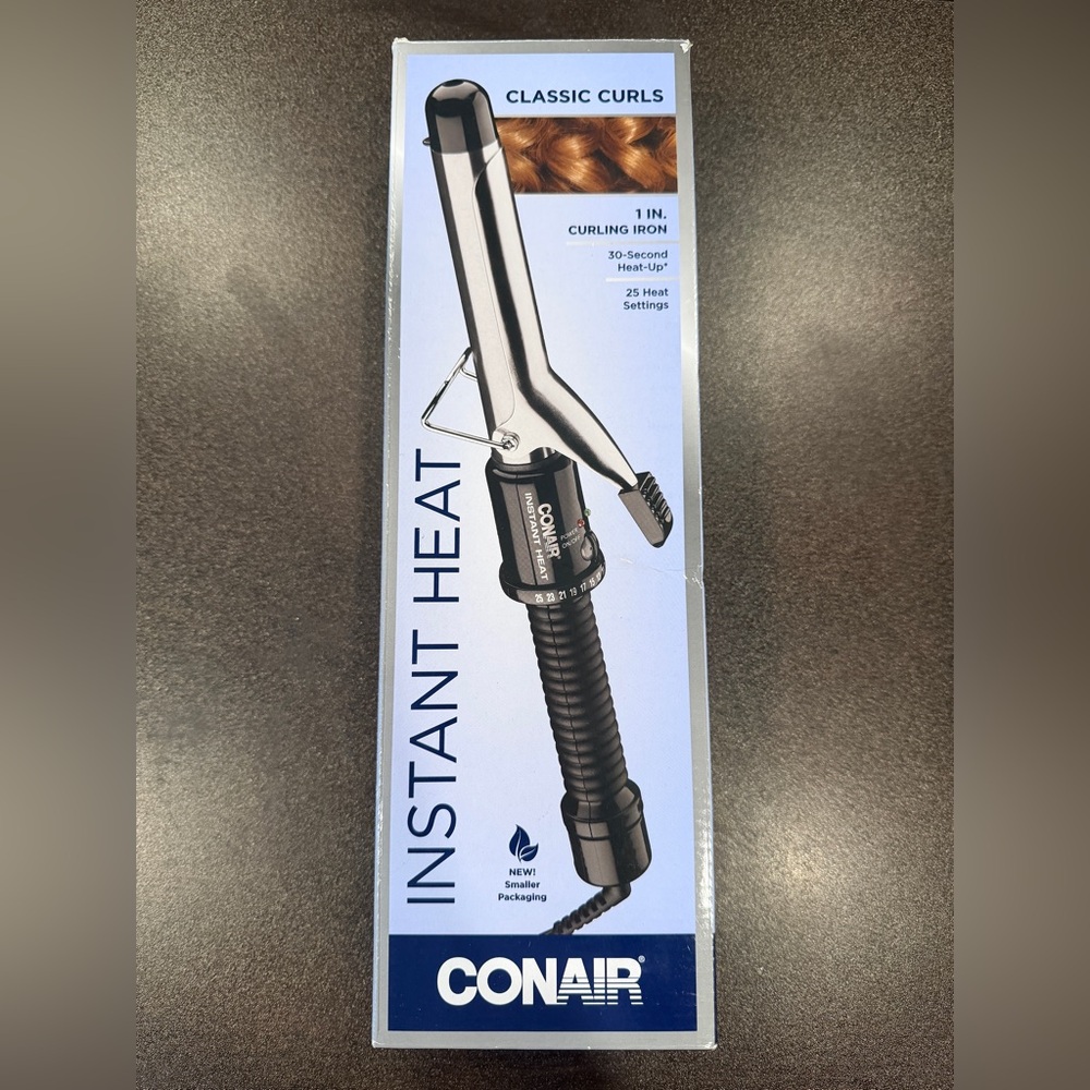 Conair Instant Heat 1" Curling Iron in Silver